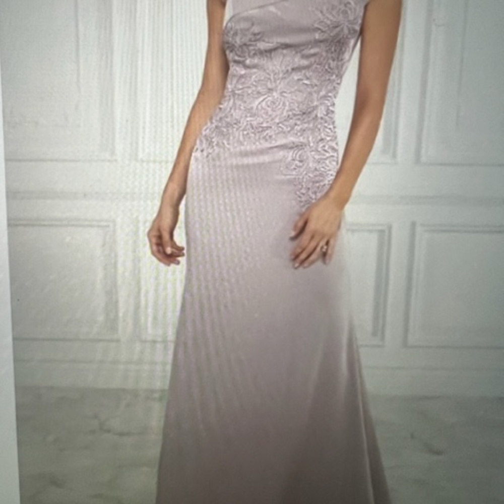 Formal Dress, size 10 Champagne color with lace bodice